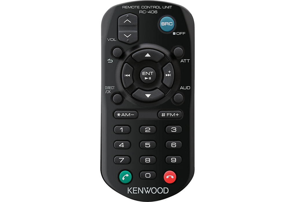 Kenwood RC-406 | Control remoto infrarrojo para autoestéreo — imagen oficial 1