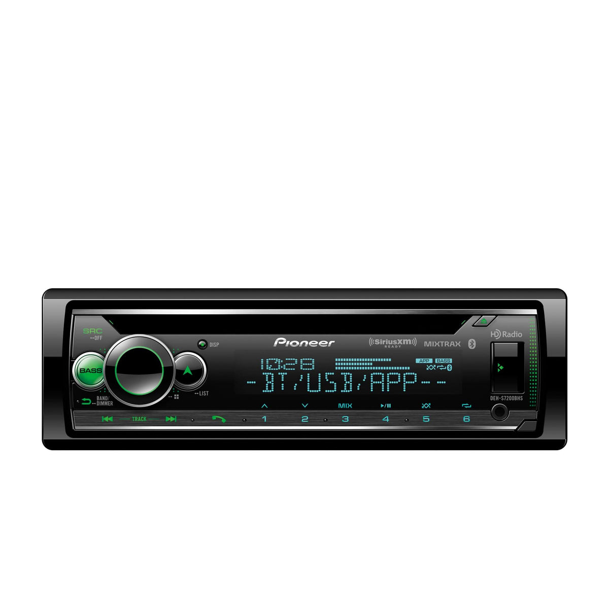 Pioneer DEH-S7200BHS Autoestéreo 1 DIN con Bluetooth y HD Radio - DEH-S7200BHS - imagen oficial 1