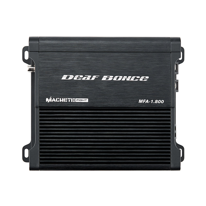 Deaf Bonce Machete MFA-1.800, amplificador monoblock con modelo visible