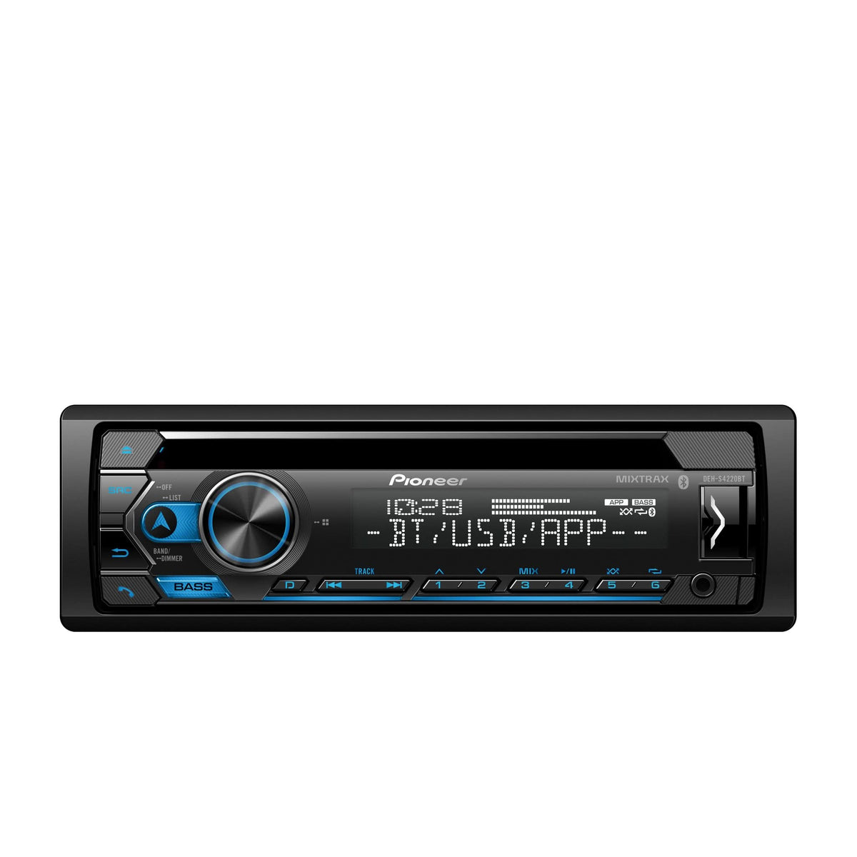 Pioneer DEH-S4220BT Autoestéreo 1-DIN con Bluetooth, AUX y USB Smart Sync - DEH-S4220BT - imagen oficial 1