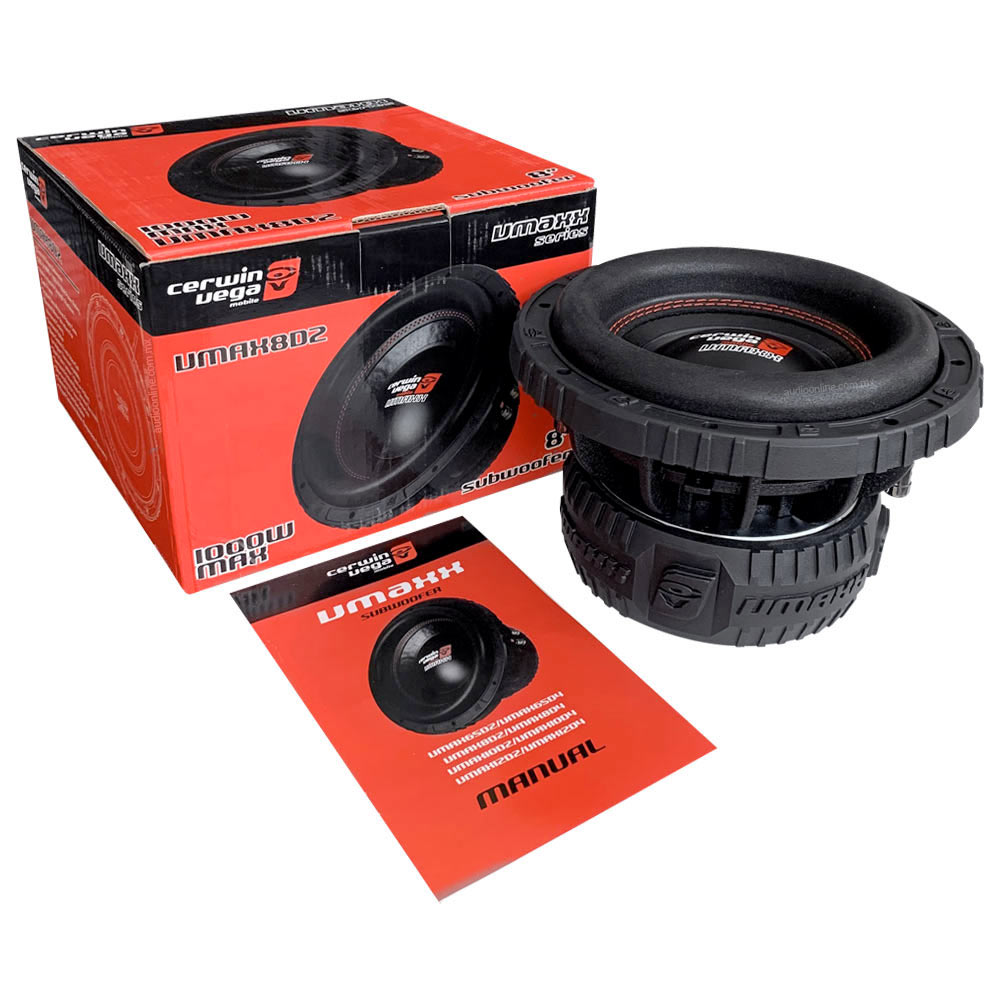 Subwoofer de 8 Pulgadas Cerwin Vega VMAX8D2 + Toallitas