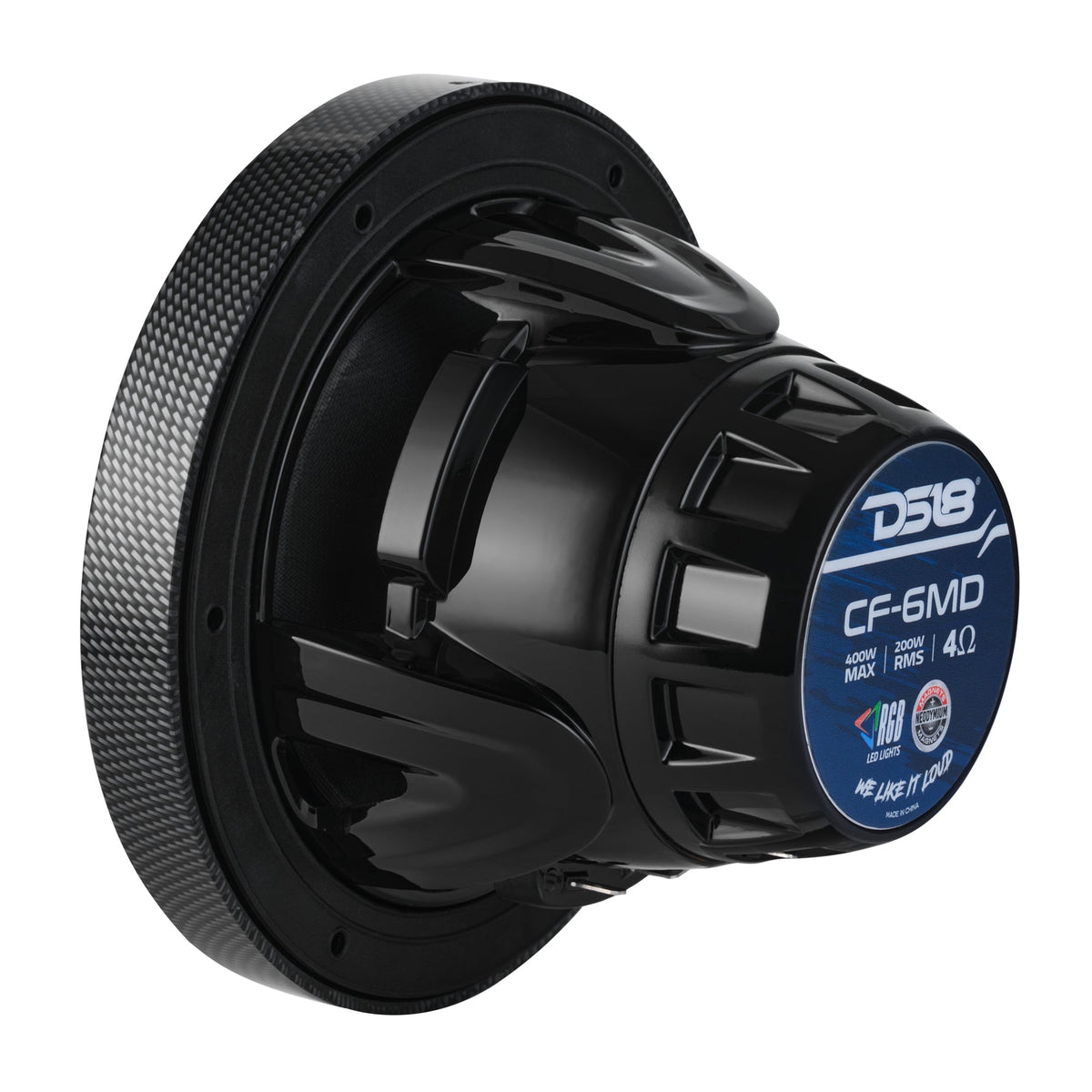 DS18 CF-6MD Bocinas marinas 6.5 pulgadas 2 vías RGB IP65 fibra de carbono - CF-6MD - imagen oficial 8