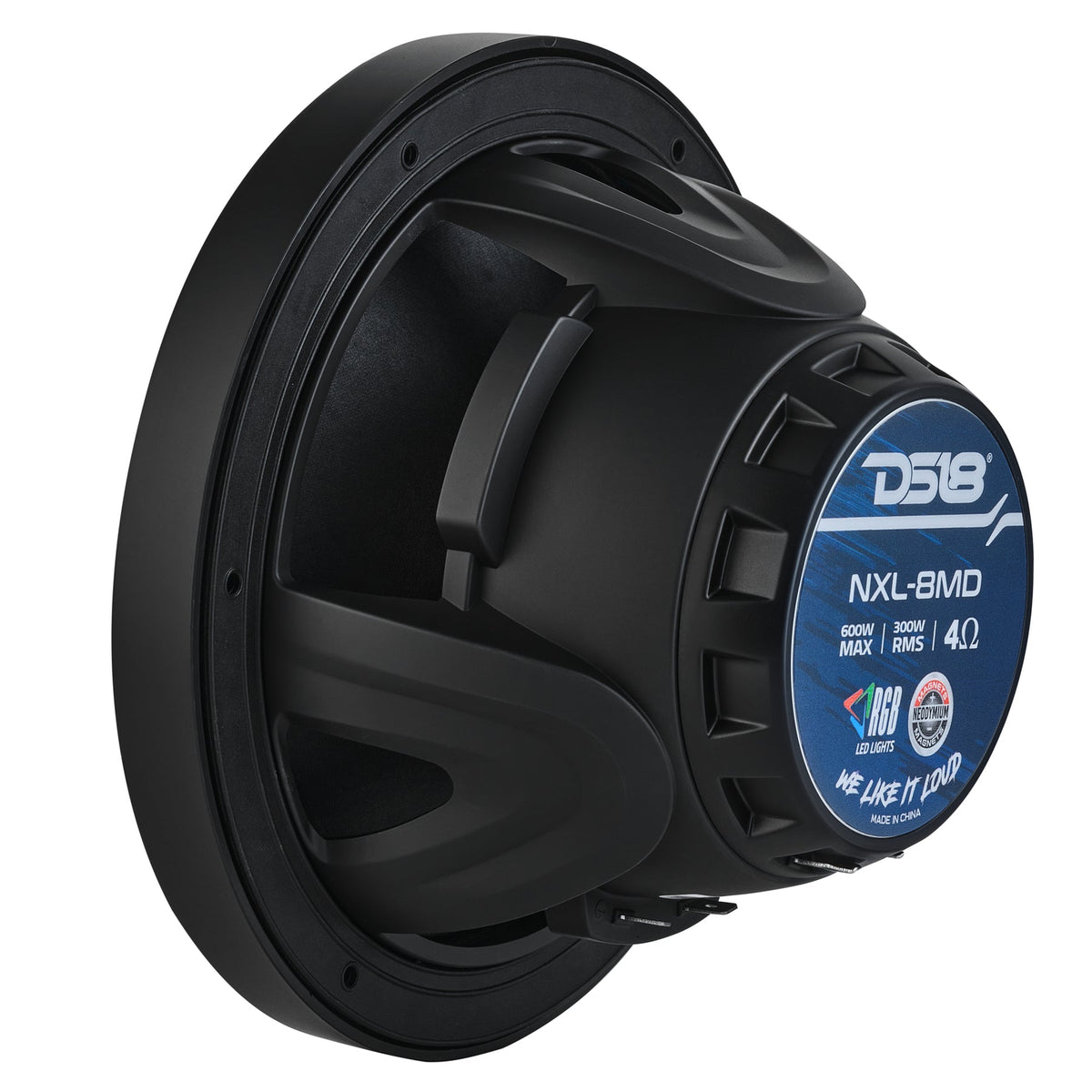 DS18 NXL-8MD/BK Bocinas marinas 8 pulgadas 2 vías color negro mate con LED RGB - NXL-8MD - imagen oficial 8