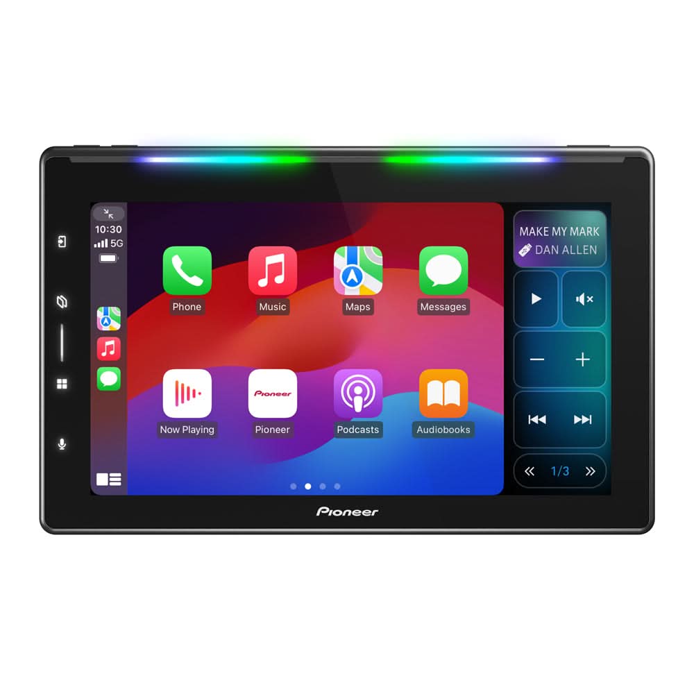 Pioneer DMH-WT6000NEX: vista frontal oficial del receptor con pantalla de 10.1 pulgadas