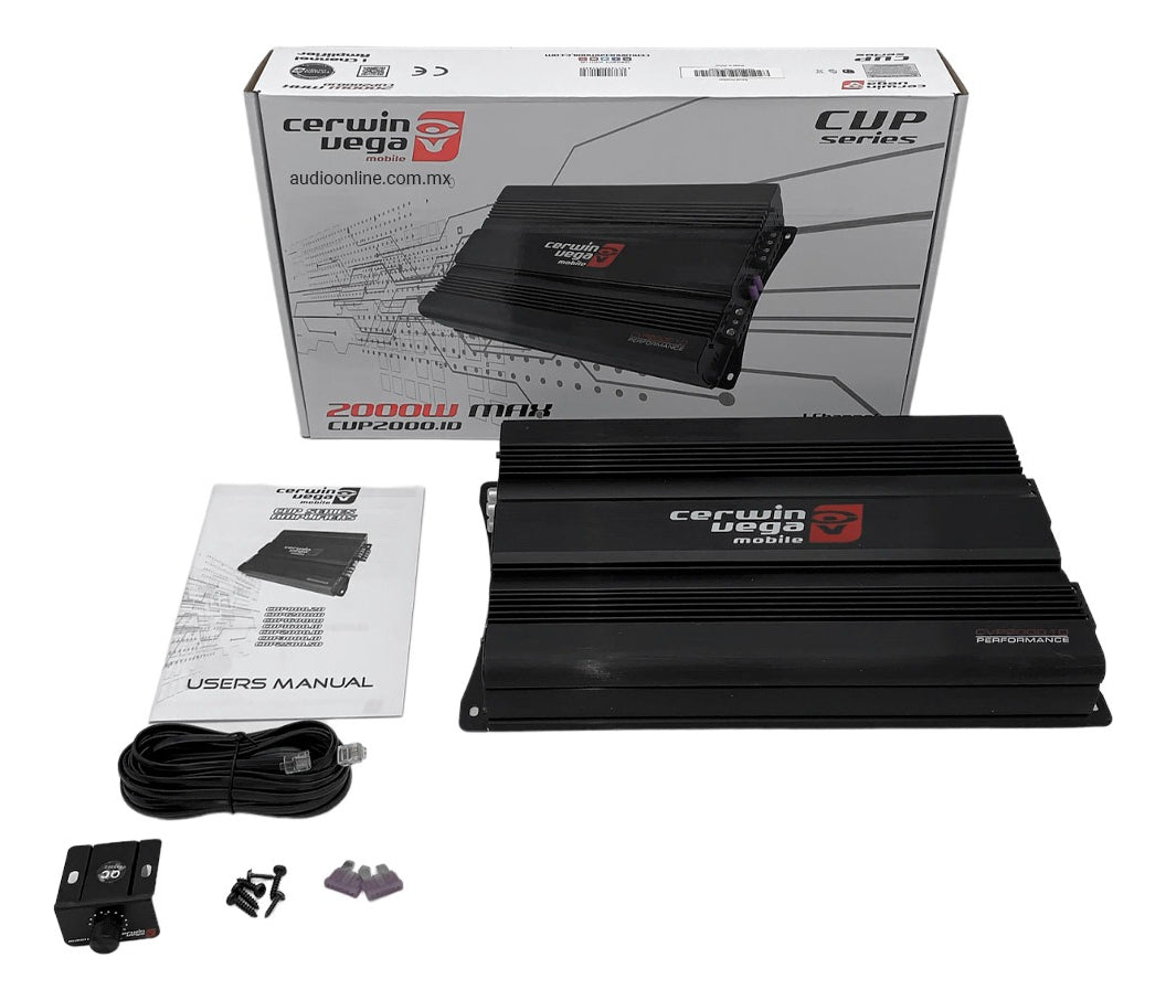 Amplificador De 1 Canal Cerwin Vega CVP2000.1D + Toallitas