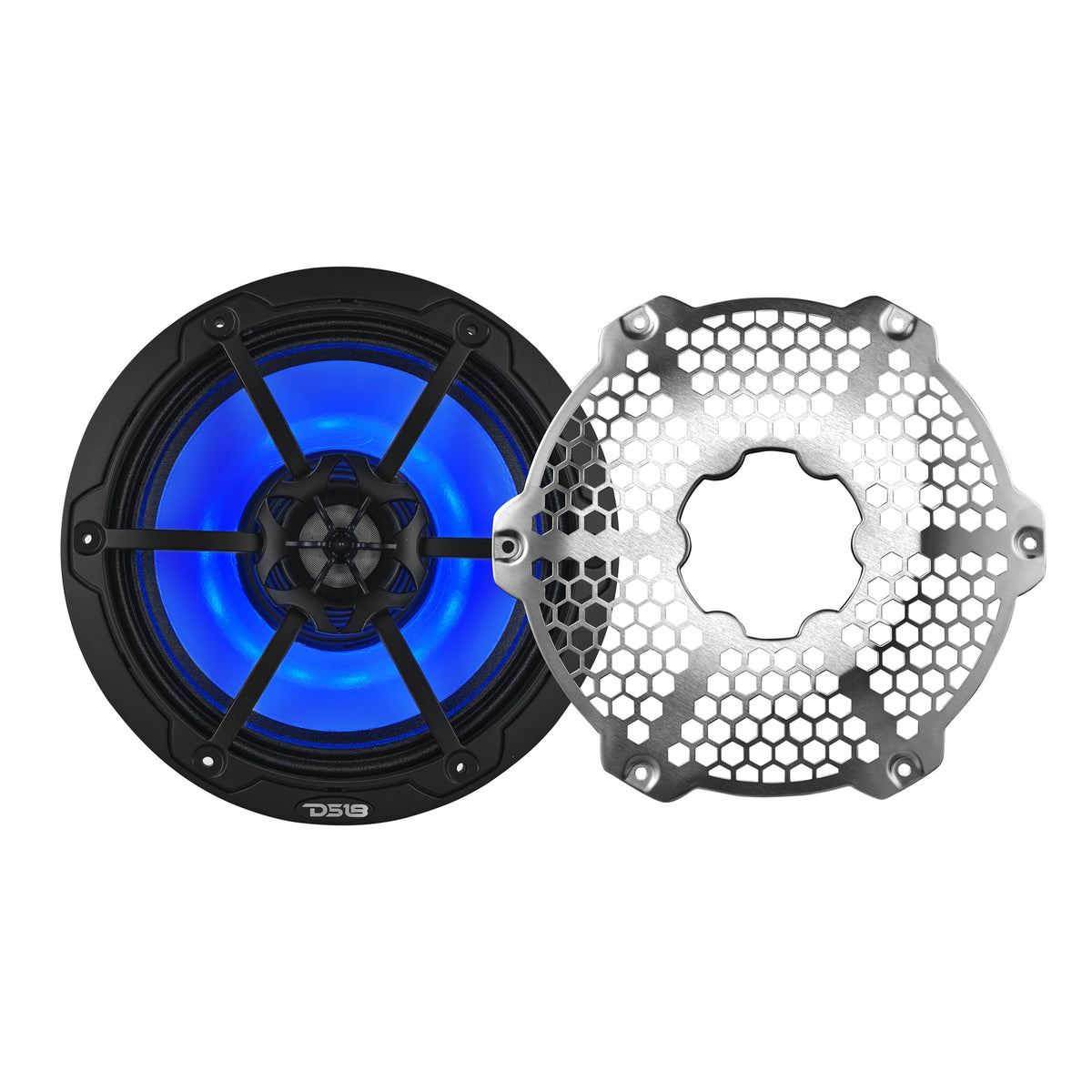 DS18 NXL-8MD/BK Bocinas marinas 8 pulgadas 2 vías color negro mate con LED RGB - NXL-8MD - imagen oficial 4