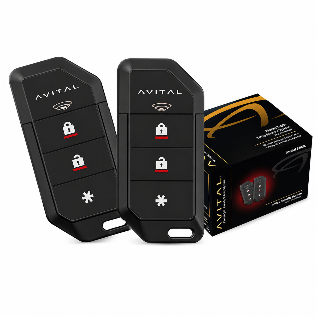 Avital 3103L Alarma Automotriz con Entrada Sin Llave