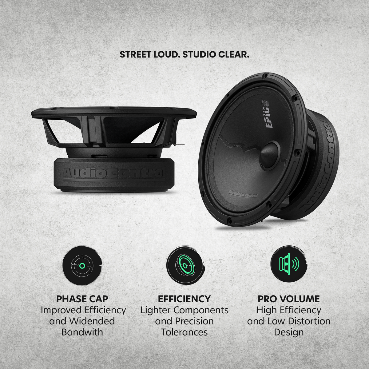 AudioControl EPICPRO6X Medio Rango 6.5" 200W RMS 4 Ohms - EPICPRO6X - imagen producto 4