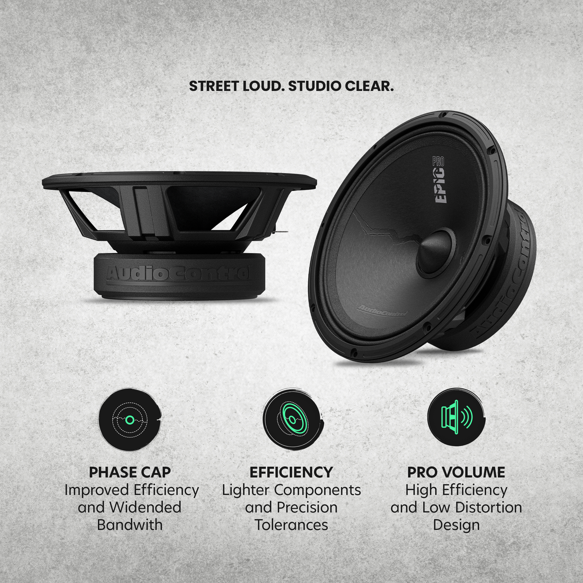 AudioControl EPICPRO8X Medio Rango 8 pulgadas 250W RMS 4 ohms - EPICPRO8X - imagen producto 4