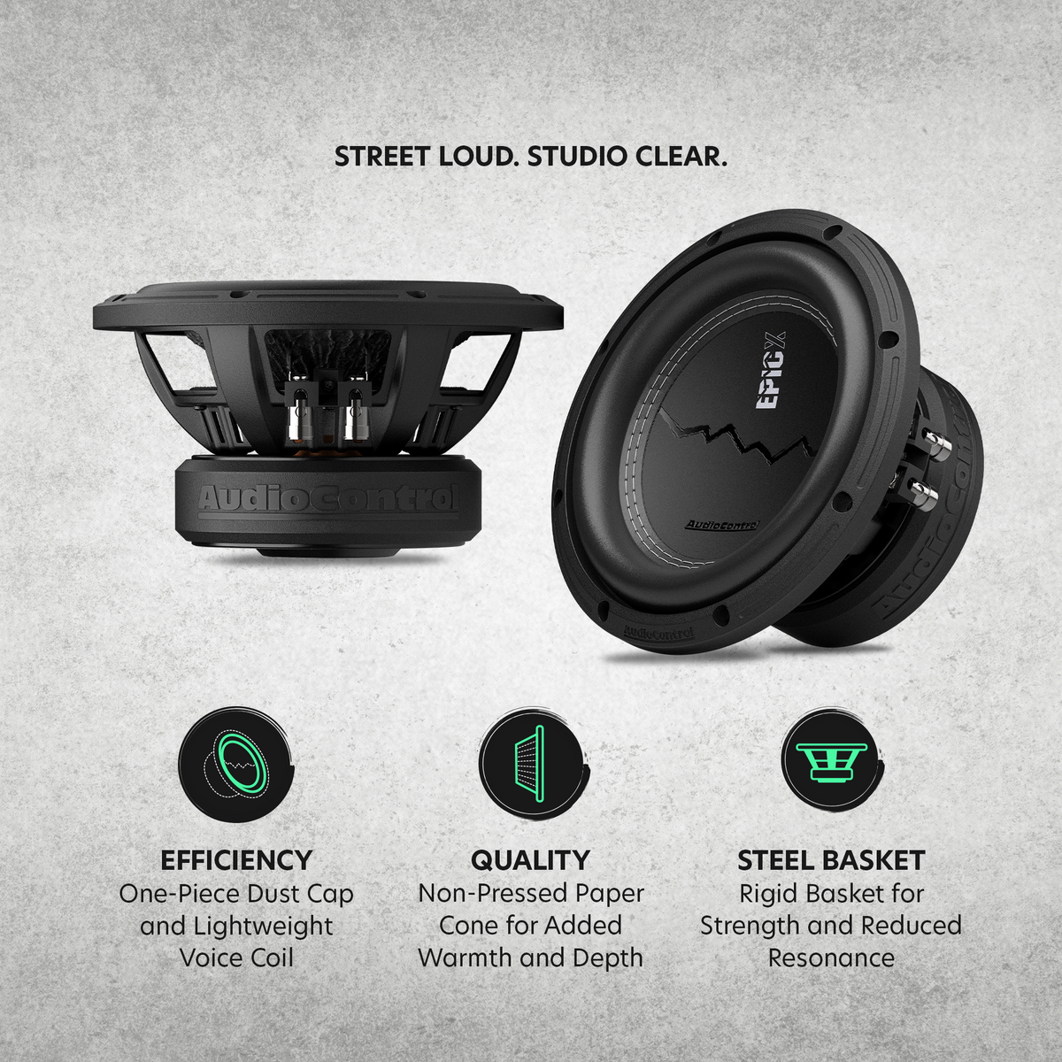 AudioControl EPICX8D4 Subwoofer 8" Doble Bobina 4 Ohms - EPICX8D4 - imagen producto 5