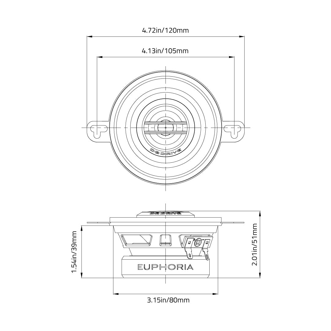 Plano de medidas de instalación dB Drive Euphoria ES3 35