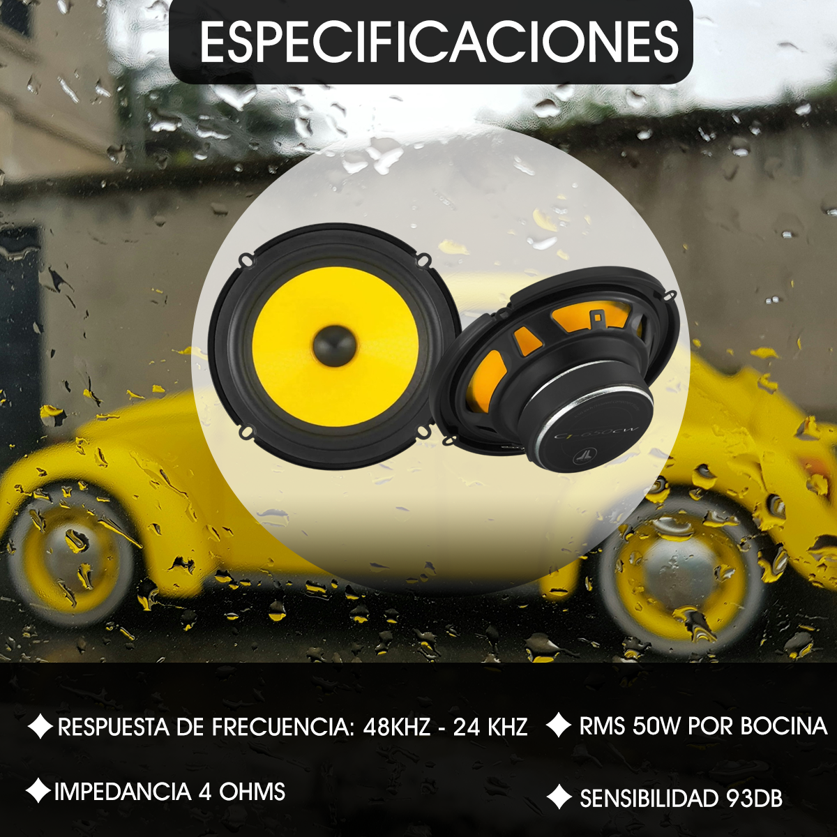 Paquete 2 Set De Medios Jl Audio C1-650 6.5"