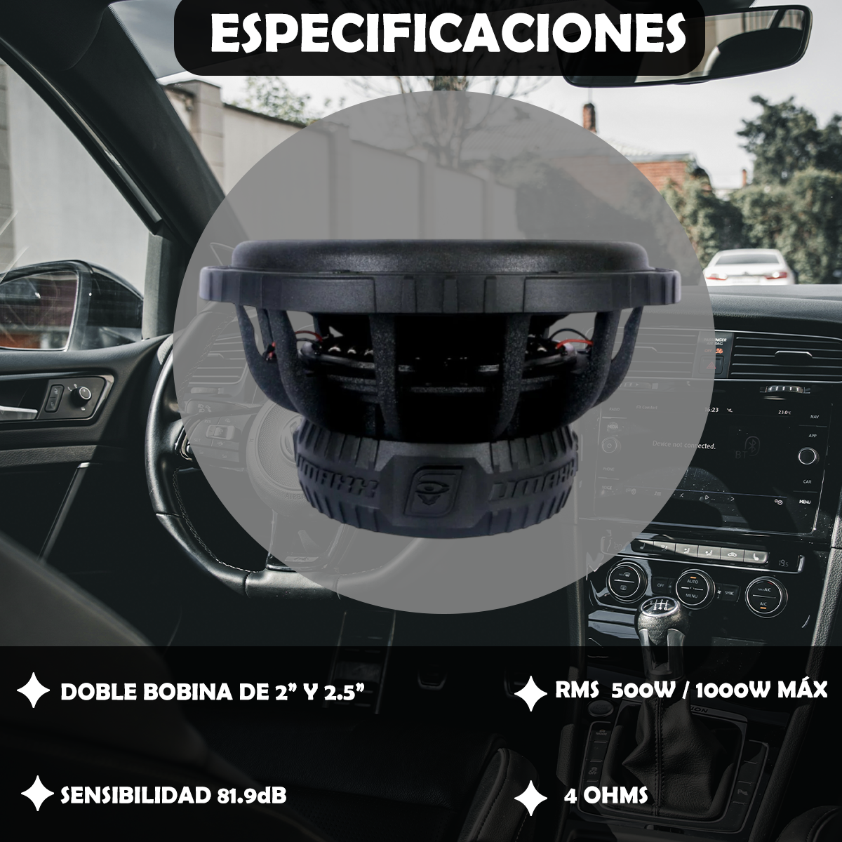 Subwoofer Cerwin Vega 8 Pulgadas Doble Bobina Vmax8d4