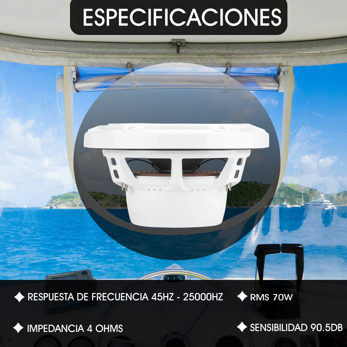 Bocina Marina JL Audio M3-770X-C-GW