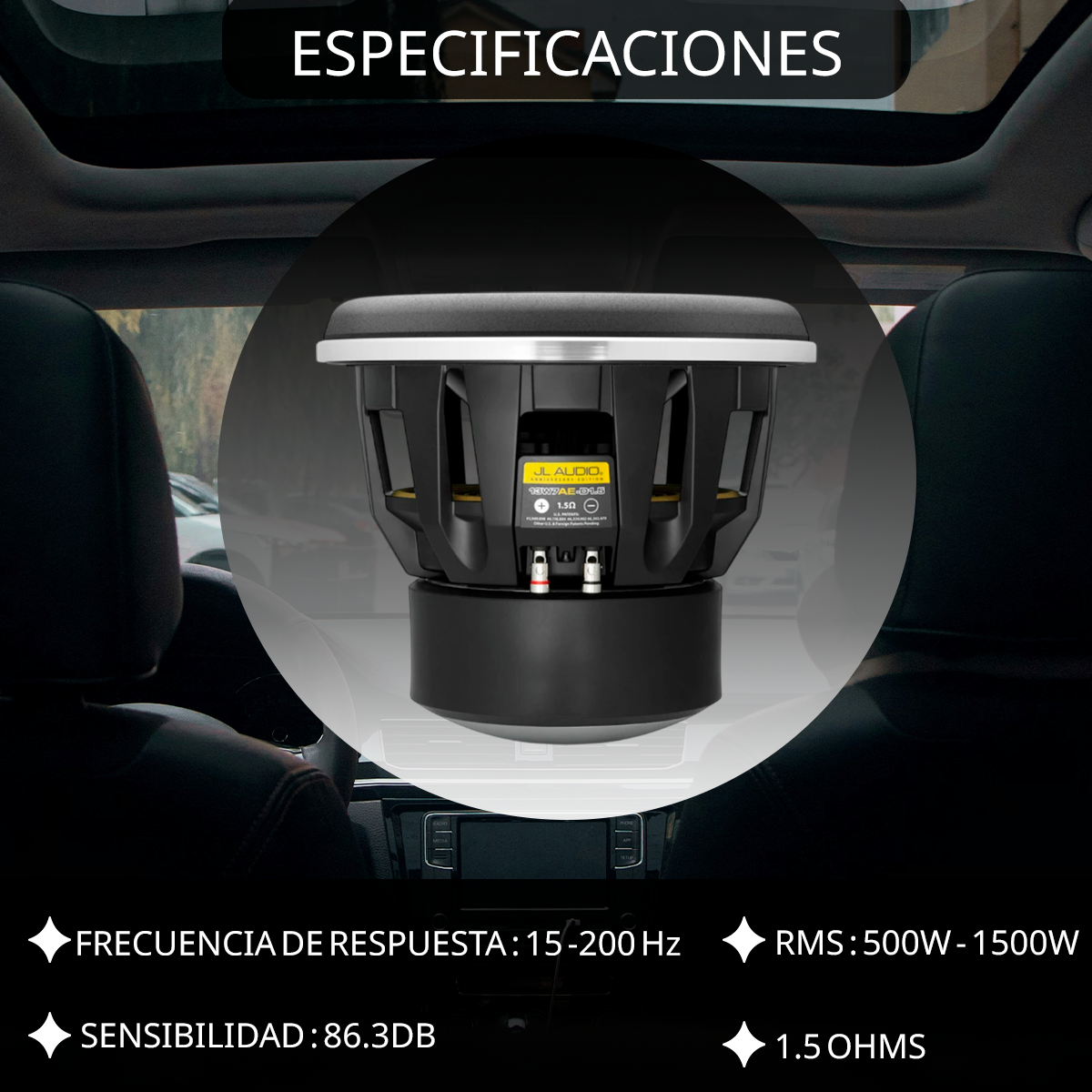 Subwoofer JL AUDIO 13W7AE-D1.5