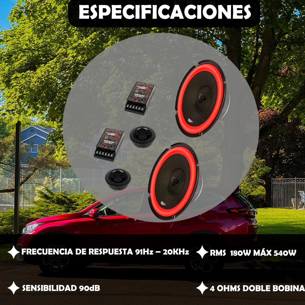 Set de Medios Cerwin Vega 8 Pulgadas Edición 2025 V80C