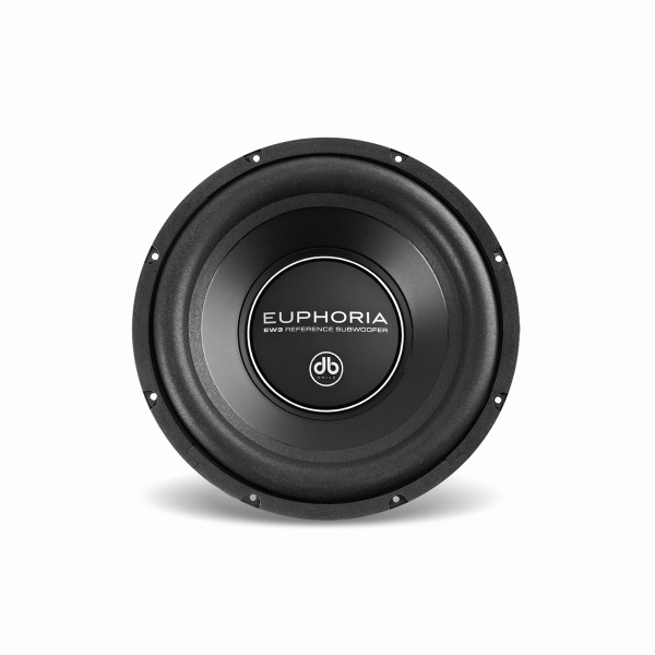 dB Drive Euphoria EW3 10D4, vista frontal del subwoofer de 10 pulgadas