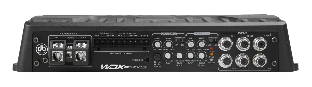 dB Drive WDX-R1000.5 Amplificador Clase D de 5 canales - WDX-R1000 - imagen oficial 2