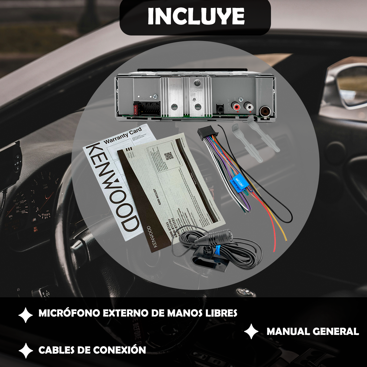 Reproductor de medios Kenwood KMM-BT232U