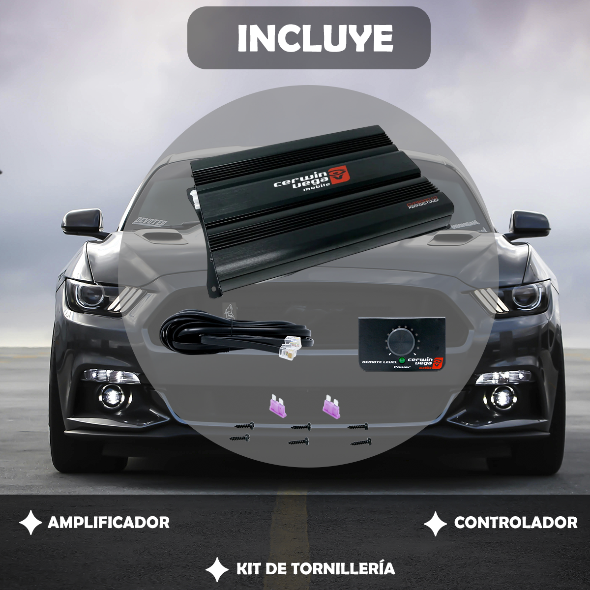 Amplificador De 1 Canal Cerwin Vega Clase AB CVP2000.1D