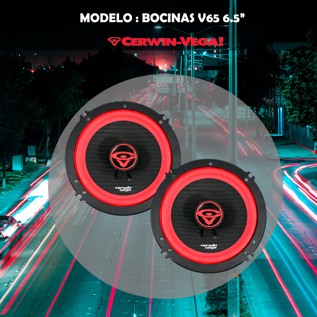 Bocinas Coaxiales Cerwin Vega 6.5 Pulgadas 120w Rms V65