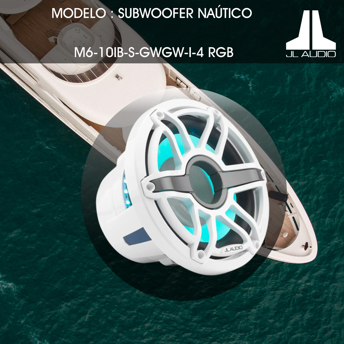 Subwoofer Marino JL AUDIO M6-10IB-S-GWGW-I-4 RGB