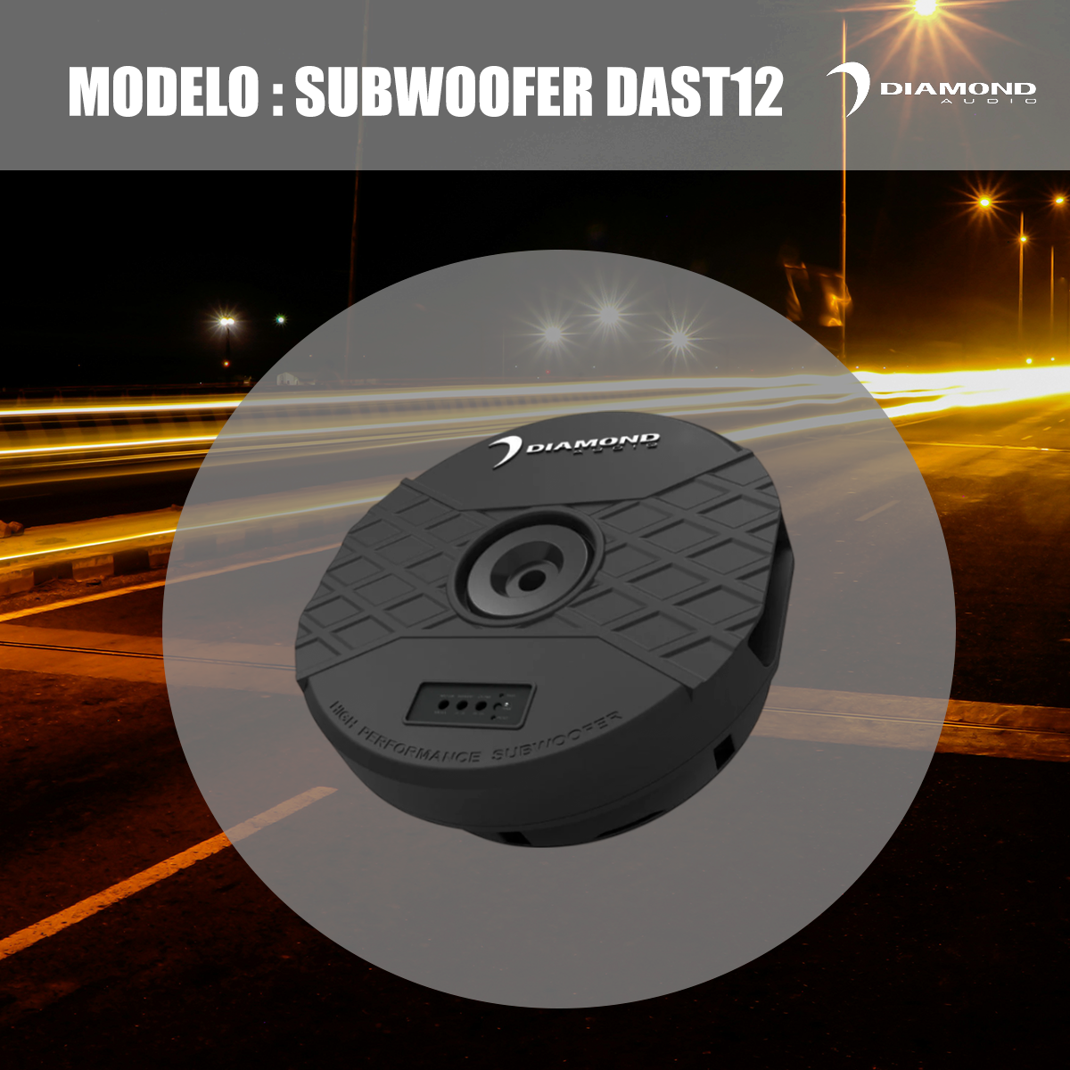 Subwoofer Diamond Audio Con Enclosure de Repuesto 11 Pulgadas