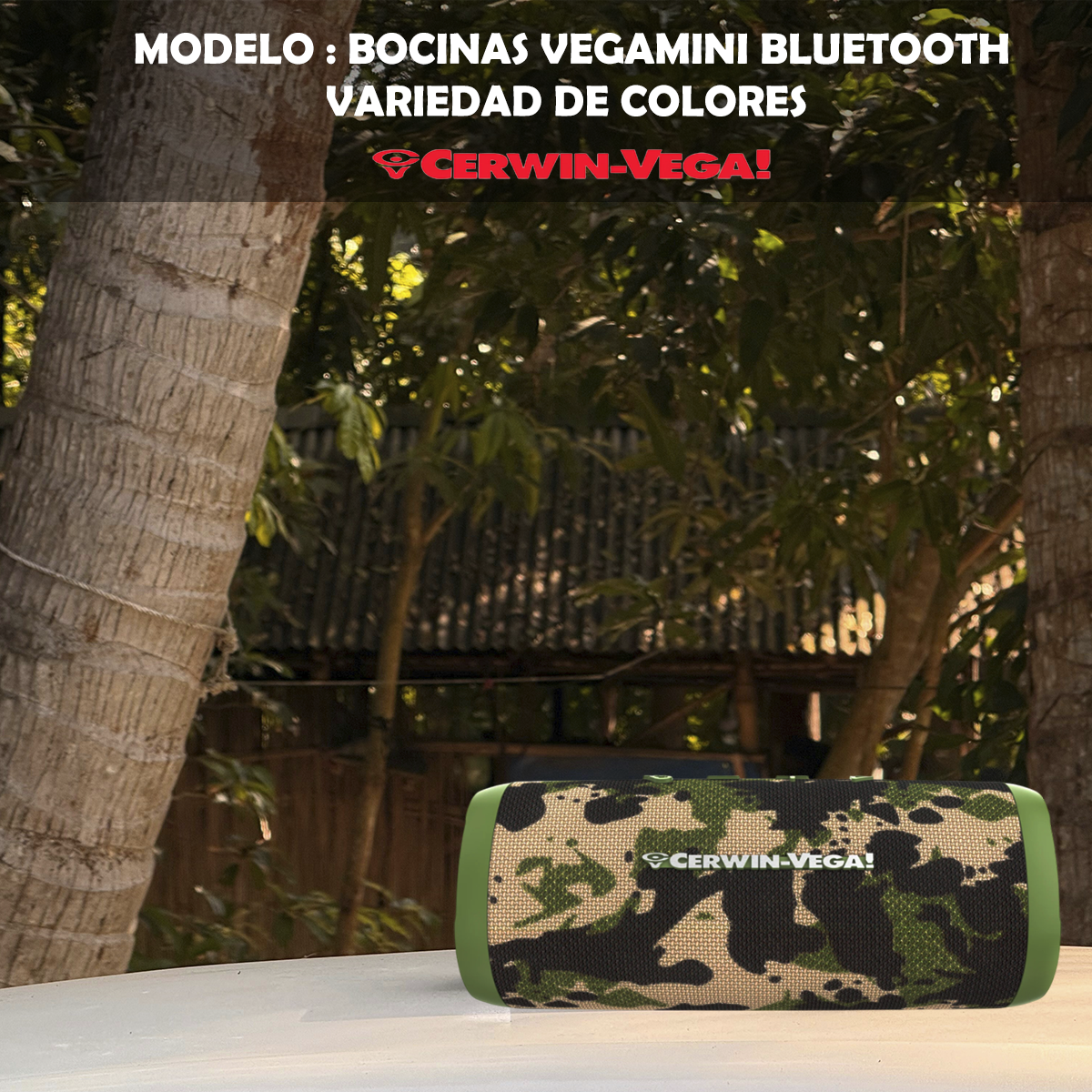 Bocina Portátil Bluetooth Cerwin Vega Vegamini Variedad de Colores