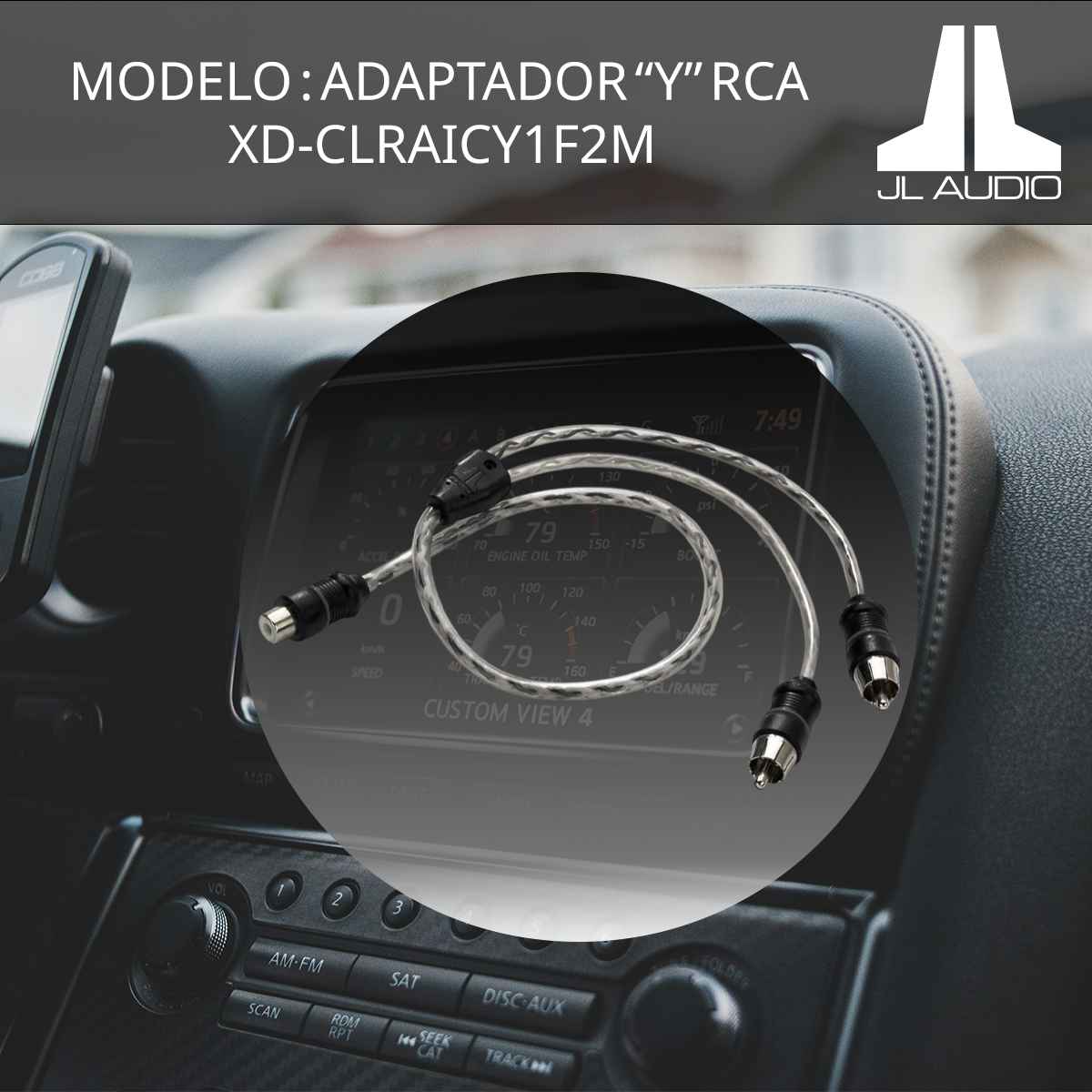 Adaptador Y RCA JL Audio XD-CLRAICY1F2M