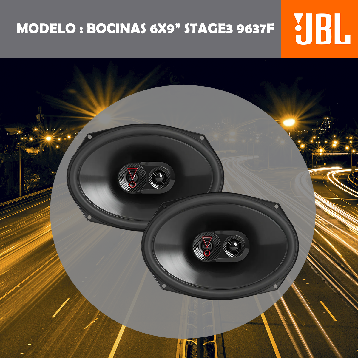 Bocinas JBL 6x9" STAGE3 9637F