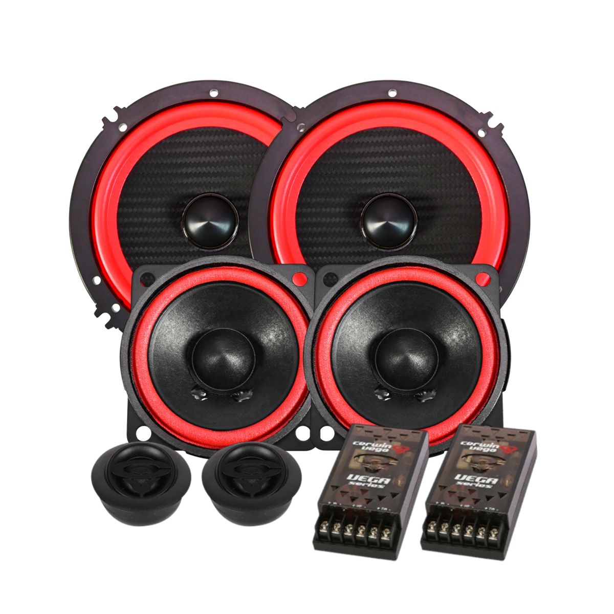 Set de Medios Cerwin Vega 3 Vías 6.5 y 2.5 Pulgadas Versión 2025 V6525C