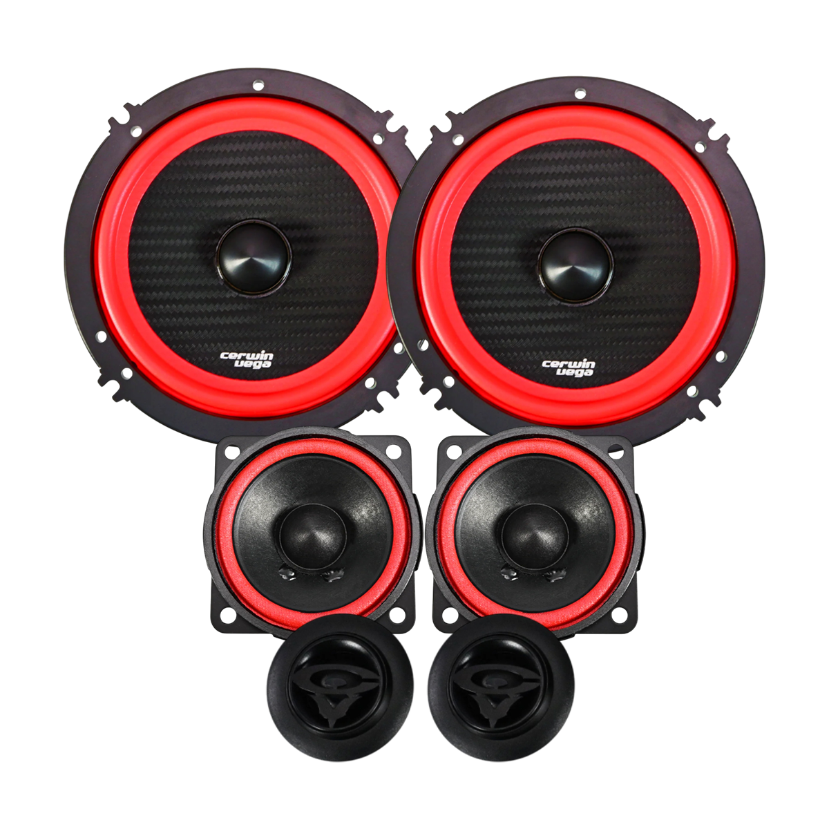 Set de Medios Cerwin Vega 3 Vías 6.5 y 2.5 Pulgadas Versión 2025 V6525C