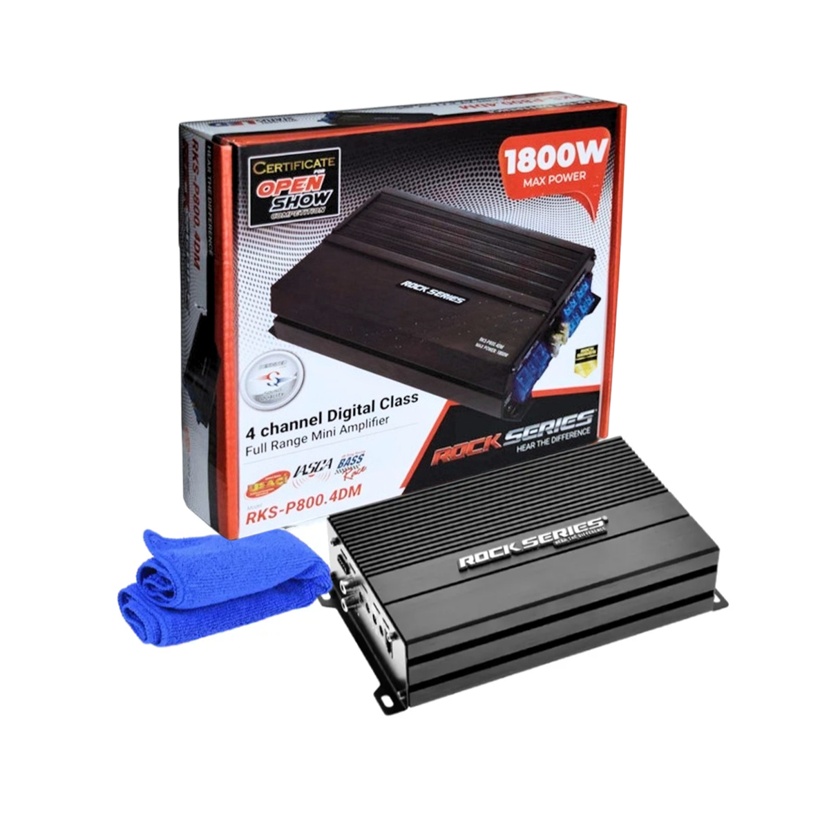 Amplificador 4 Canales Rock Series RKS-P800.4DM 1800W Clase D