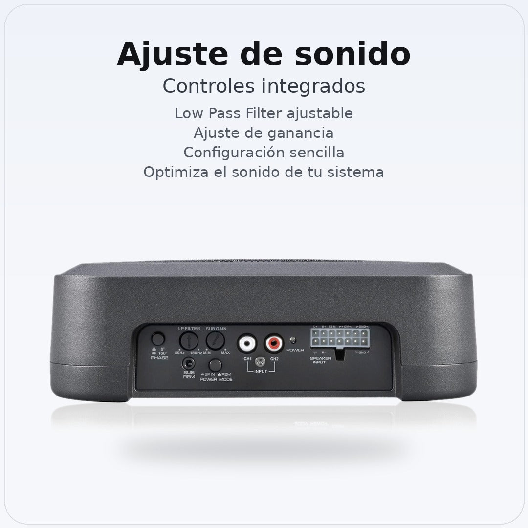 Subwoofer Amplificado 8” Alpine PWE-S8 Compacto