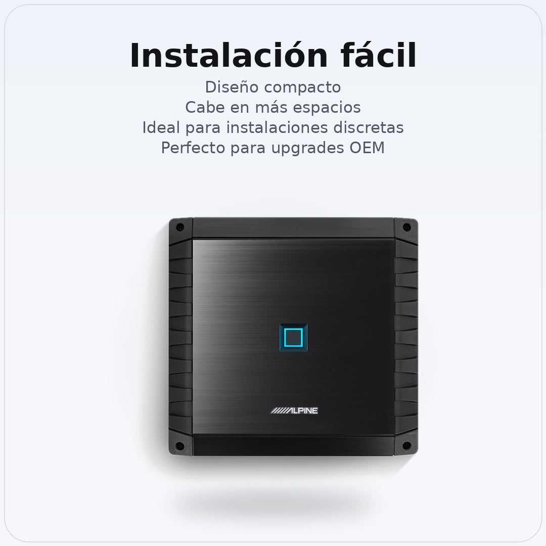 Amplificador 4 Canales Alpine S2-A36F Clase D 160W RMS