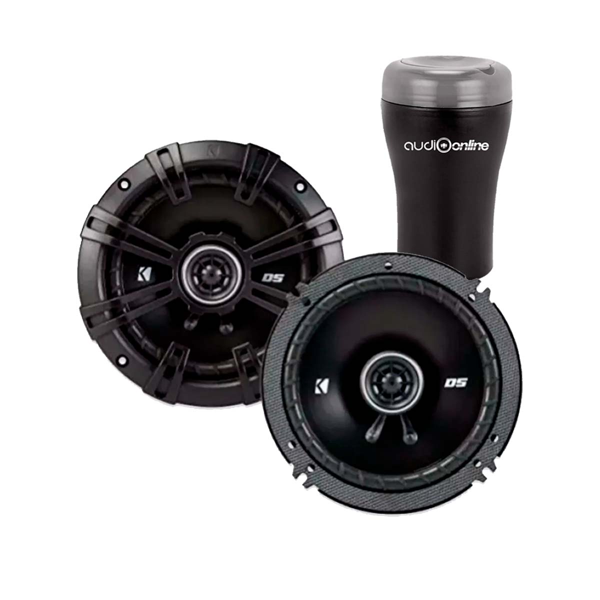 Bocinas Coaxiales 6.5 Pulgadas Kicker 43DSC6504 + Toallitas
