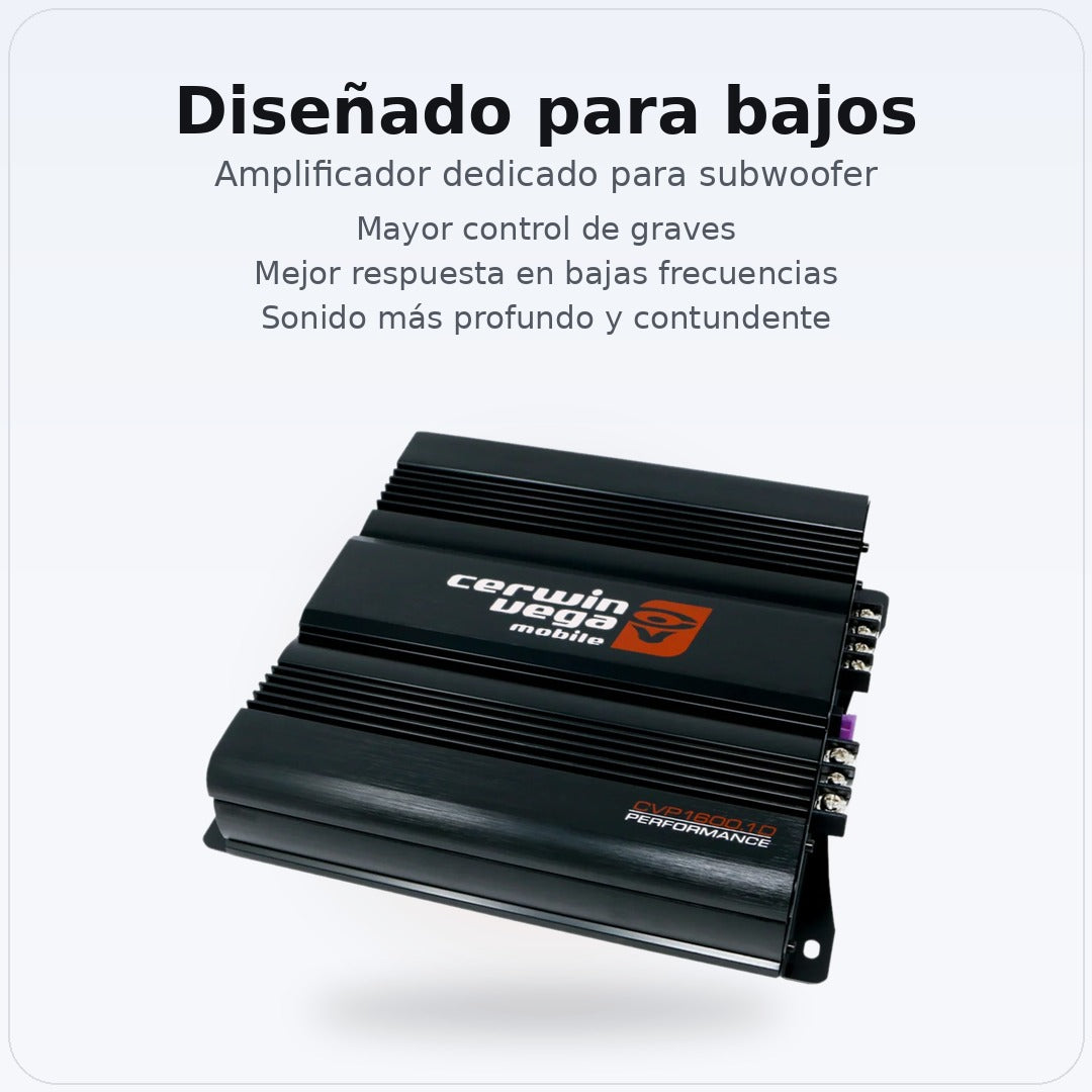 Amplificador Monoblock Cerwin Vega CVP1600.1D Clase AB