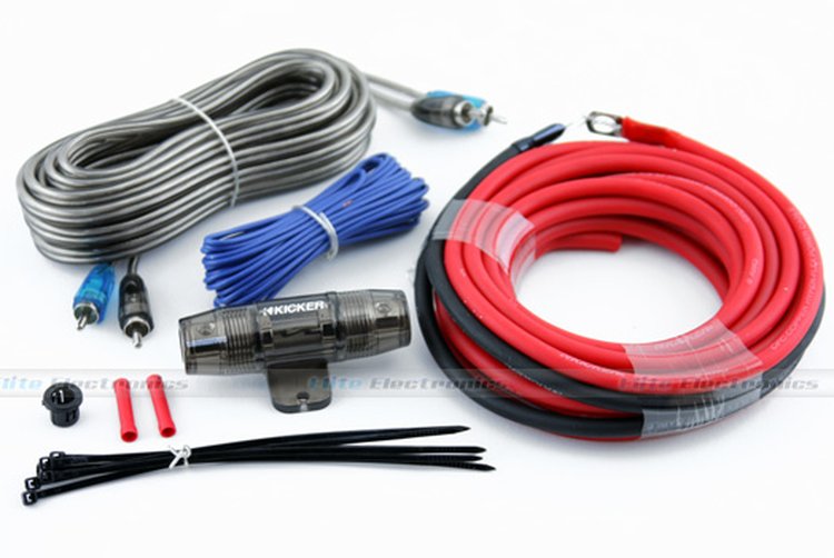 Kicker DCK8 09DCK8 kit: cables de alimentación, tierra, remoto, RCA y portafusible AGU