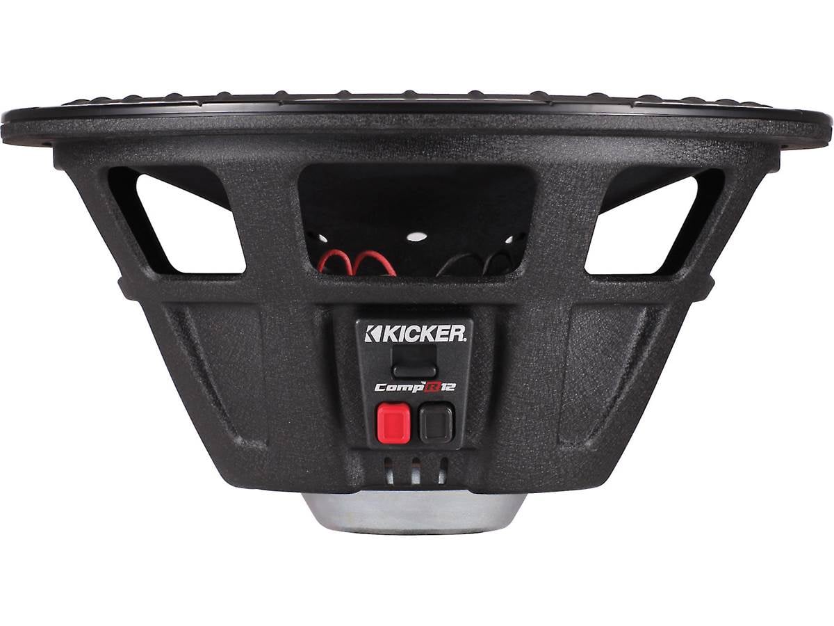 Kicker CWR122 Subwoofer CompR 12 pulgadas doble bobina 2 Ohms - CWR122 - vista lateral exacta
