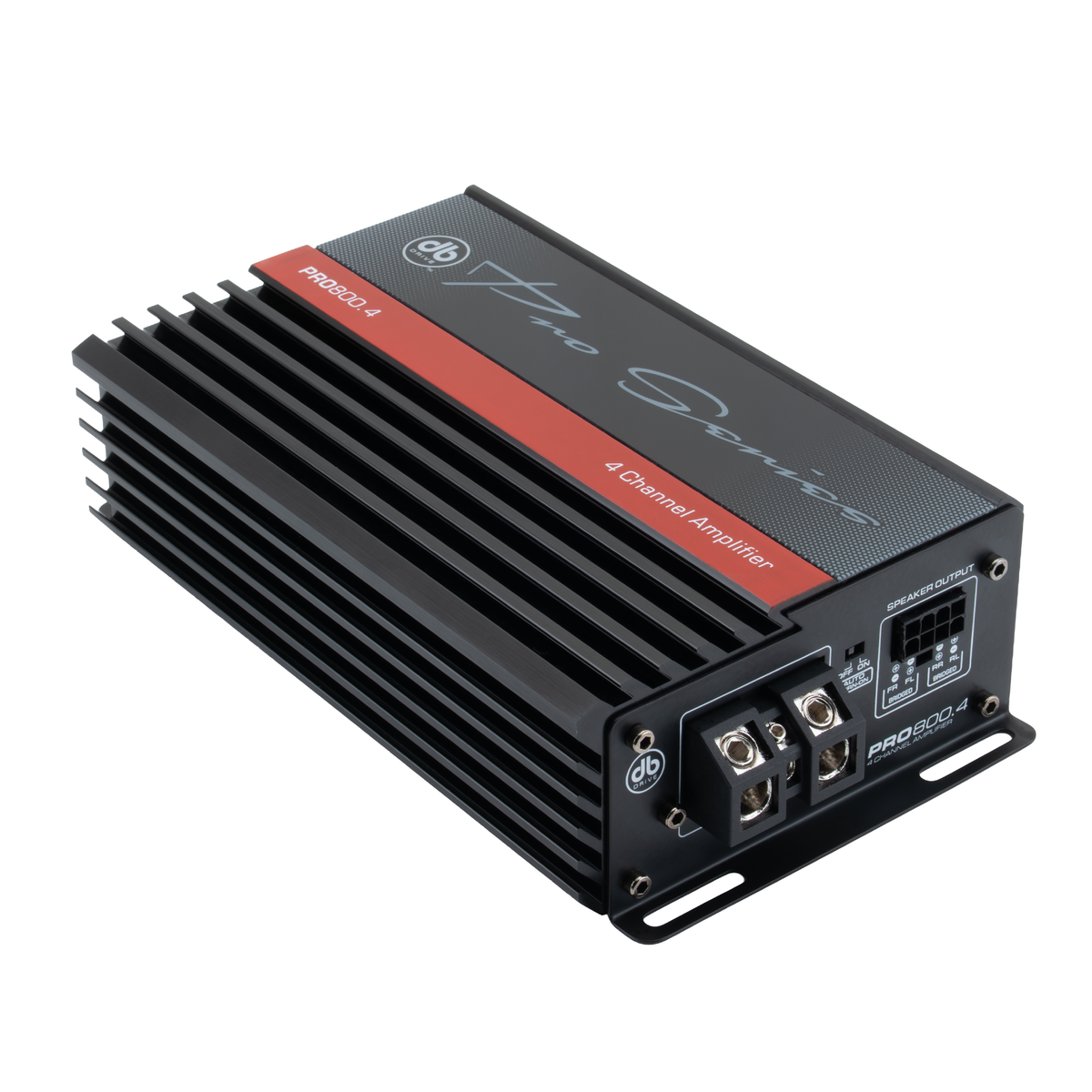 DB Drive PRO800.4, vista del amplificador 1
