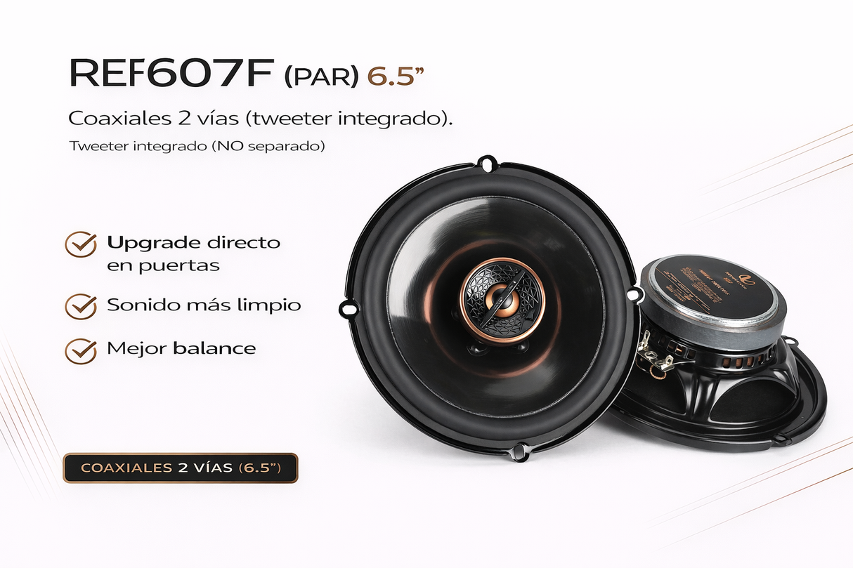 Bocinas Coaxiales Infinity Reference REF607F 6.5” 2 Vías