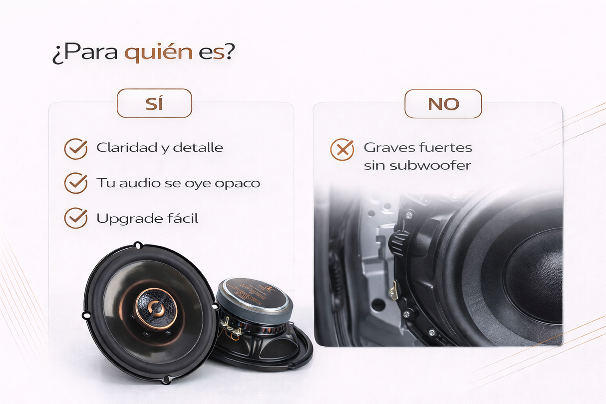 Bocinas Coaxiales Infinity Reference REF607F 6.5” 2 Vías