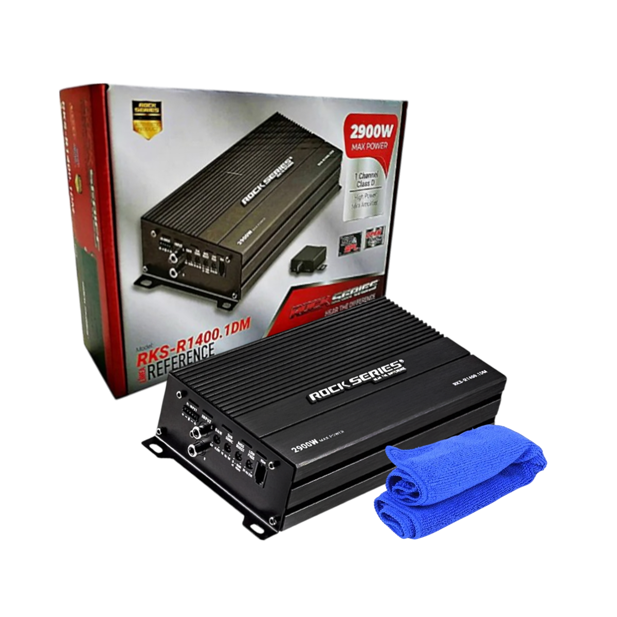 Amplificador Rock Series RKS-R1400.1DM 2900W Máx Clase D Monocanal