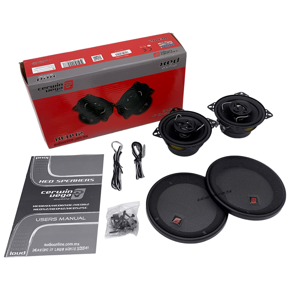 Bocinas Cerwin Vega XED42 - 4″, 275W Máx, 2 Vías