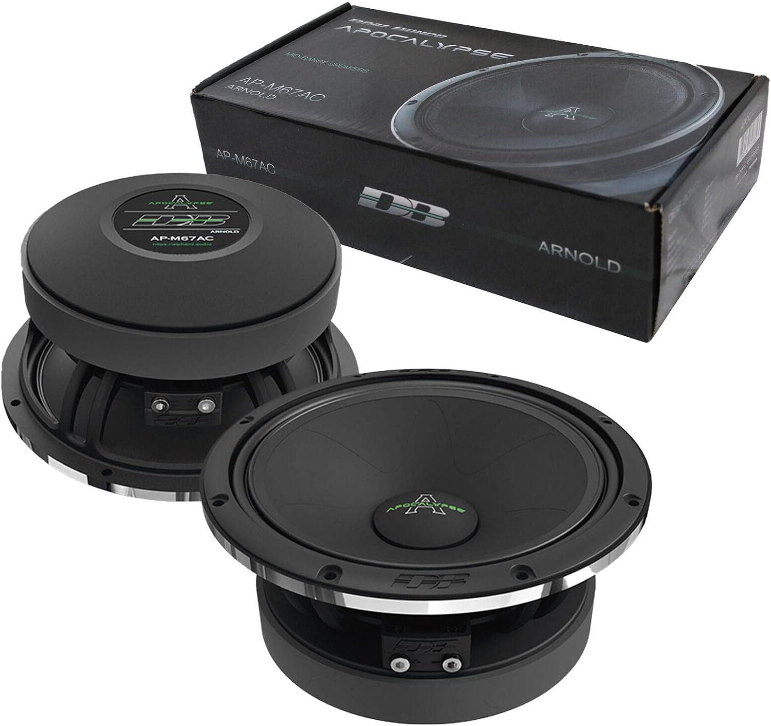 Par de Medios Deaf Bonce Apocalypse AP-M67AC de 6.5” 300W RMS – Sonido Potente y Alta Sensibilidad