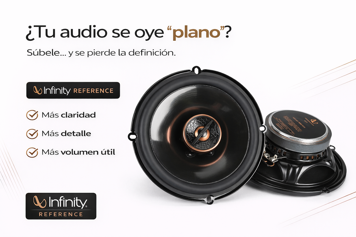 Bocinas Coaxiales Infinity Reference REF607F 6.5” 2 Vías