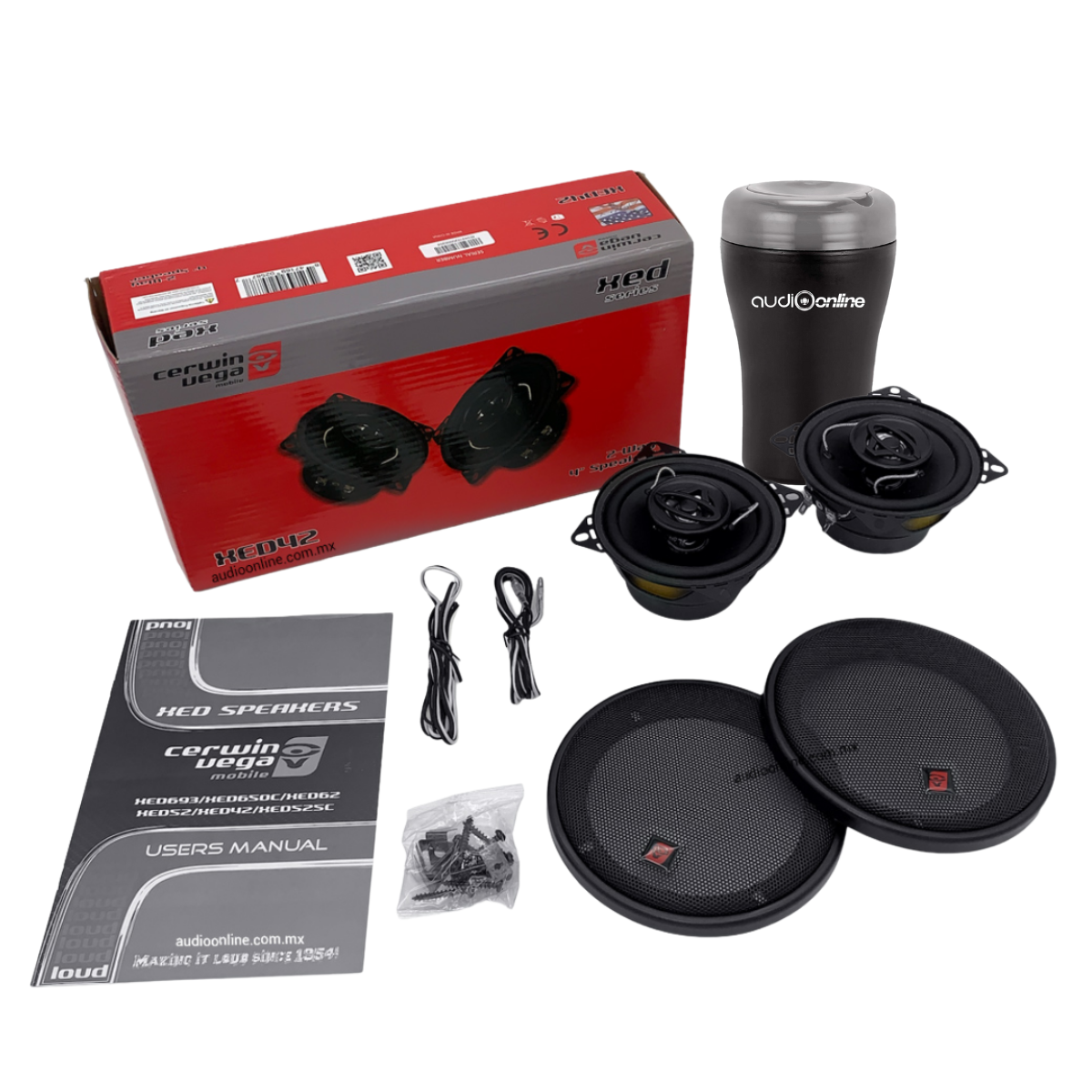 Bocinas Cerwin Vega XED42 - 4″, 275W Máx, 2 Vías