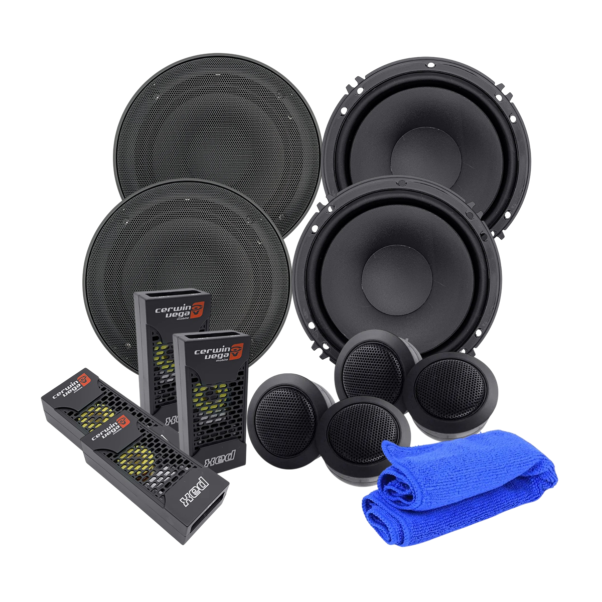 Paquete de 2 Sets de Medios Cerwin Vega XED650C - 6.5″ para Auto