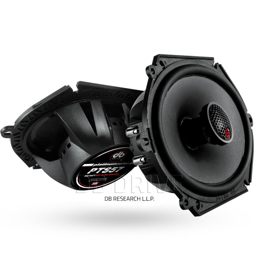 dB Drive PTS57: bocinas coaxiales Platinum 5x7 pulgadas