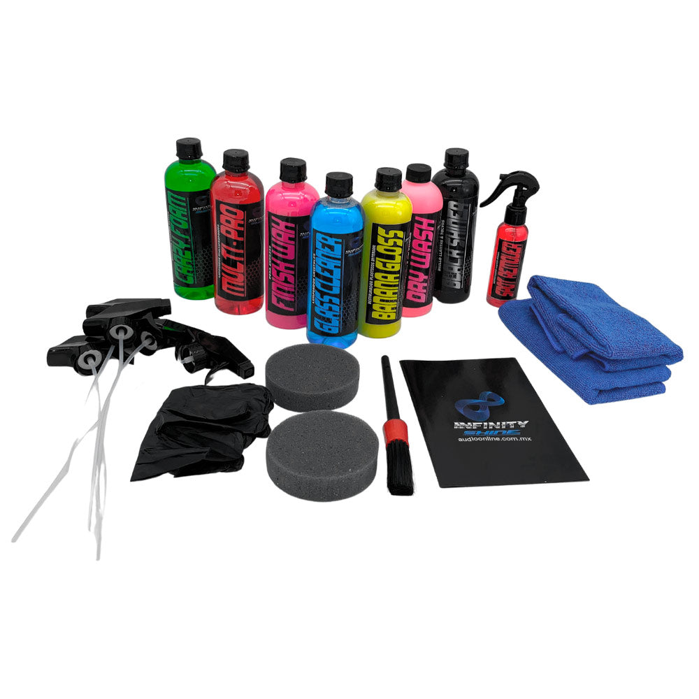 Kit Shampoo Detallado Automotriz 22pz Infinity